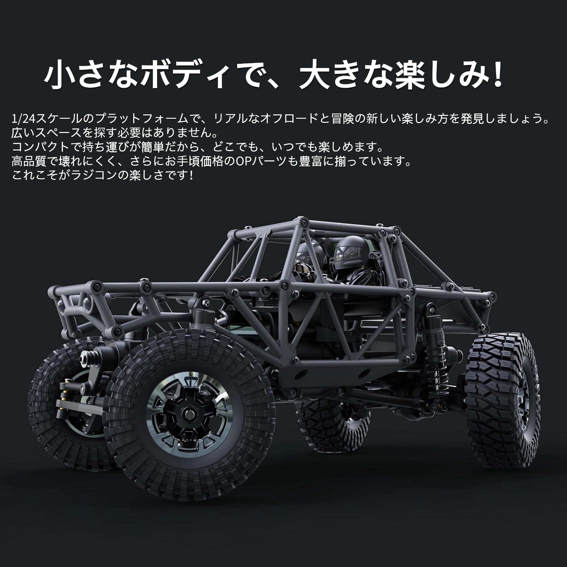 Amazon.co.jp: P.D UDIRC 2.4GHz 4WD 1/24 RTR スノーレオパード
